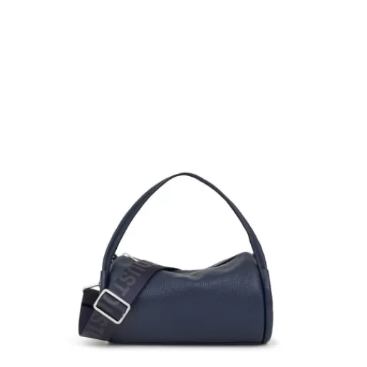 TOUS Small navy blue leather Duffel bag Miranda Niebieski Outlet