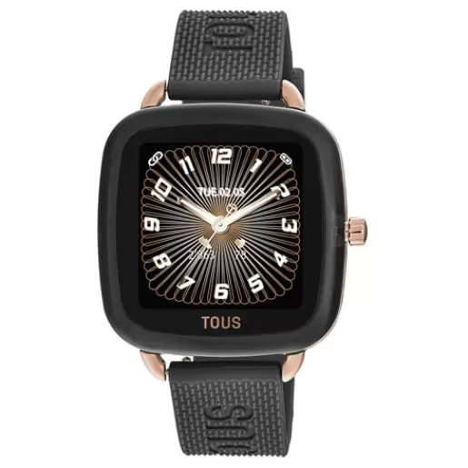 TOUS Smartwatch D-Connect z czarnym owym paskiem Silikon Clearance