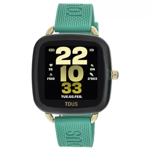 TOUS Smartwatch D-Connect z zielonym owym paskiem Silikon Hot