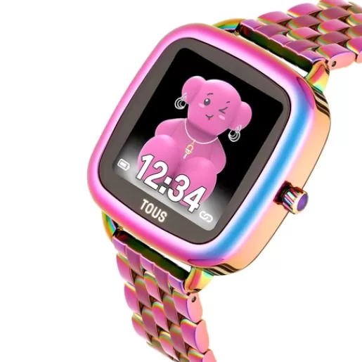 TOUS Smartwatch z bransoletą z opalizującej stali IPRG D-Connect Sale