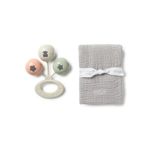 TOUS Swing rattle and muslin set Store