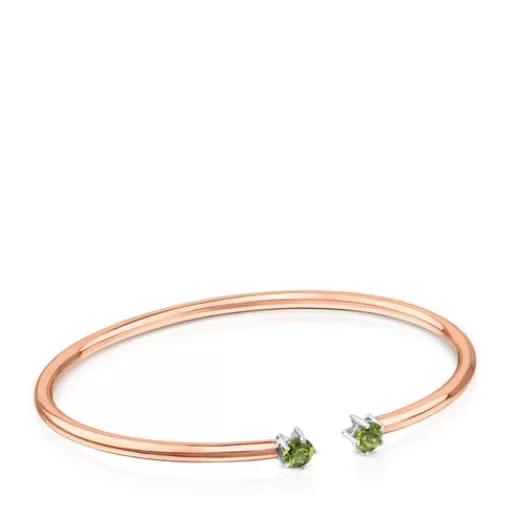 TOUS Atelier Rosa Oriol - Bransoletka z różowego złota z peridotami Clearance