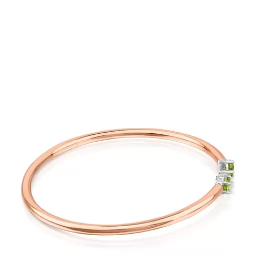 TOUS Atelier Rosa Oriol - Bransoletka z różowego złota z peridotami Clearance