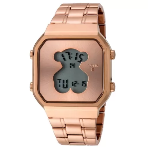 TOUS D-Bear - Zegarek ze i szlachetnej w kolorze różowego złota Stal Flash Sale