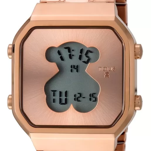 TOUS D-Bear - Zegarek ze i szlachetnej w kolorze różowego złota Stal Flash Sale