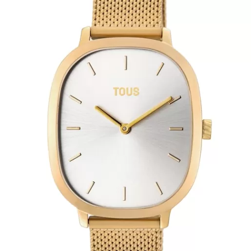 TOUS Heritage - Zegarek ze i szlachetnej w kolorze żółtego złota Stal Shop