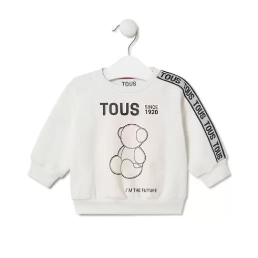 TOUS '' I'm the future'' sweatshirt in Casual ecru Hot