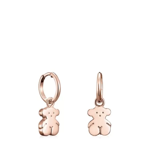 TOUS Sweet Dolls - Kolczyki z różowego srebra Vermeil z motywem misia RóżowesrebroVermeil Shop