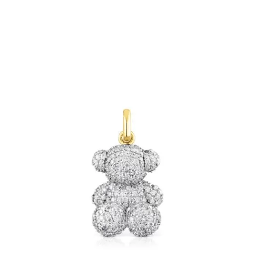 TOUS Wisiorek Bold Bear ze złota z diamentem 1,30 ct Clearance