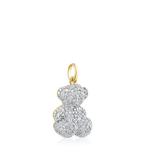 TOUS Wisiorek Bold Bear ze złota z diamentem 1,30 ct Clearance