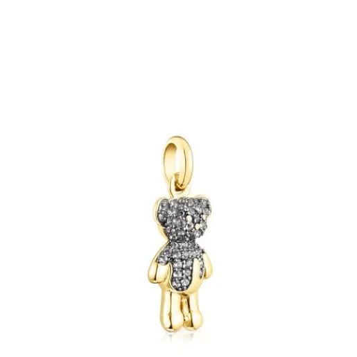 TOUS Wisiorek Teddy Bear Splash wykonany ze srebra vermeil z iolitem SrebroVermeil Shop