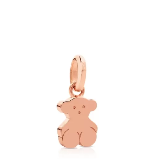 TOUS Zawieszka Sweet Dolls z różowego srebra Vermeil w kształcie misia RóżowesrebroVermeil Clearance